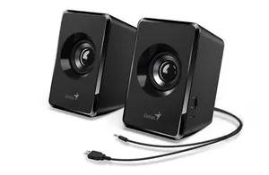 Genius reproduktory SP-U125, 2.0, 3W, čierne, regulácia hlasitosti, 3,5 mm jack (USB), 150H